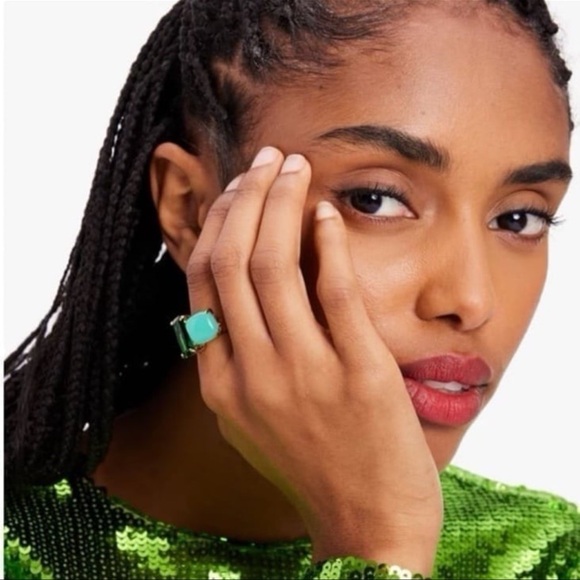$98 Kate Spade Showtime Ring green - Picture 2 of 8